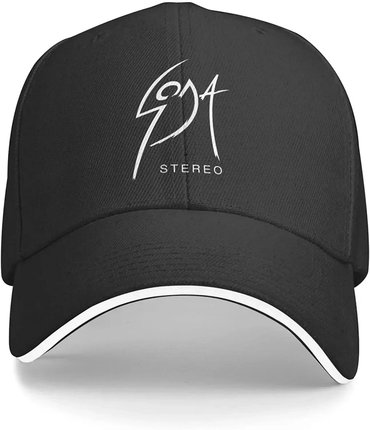 Soda Stereo Classic Sandwich Hat Trucker Dad Hat Black One size