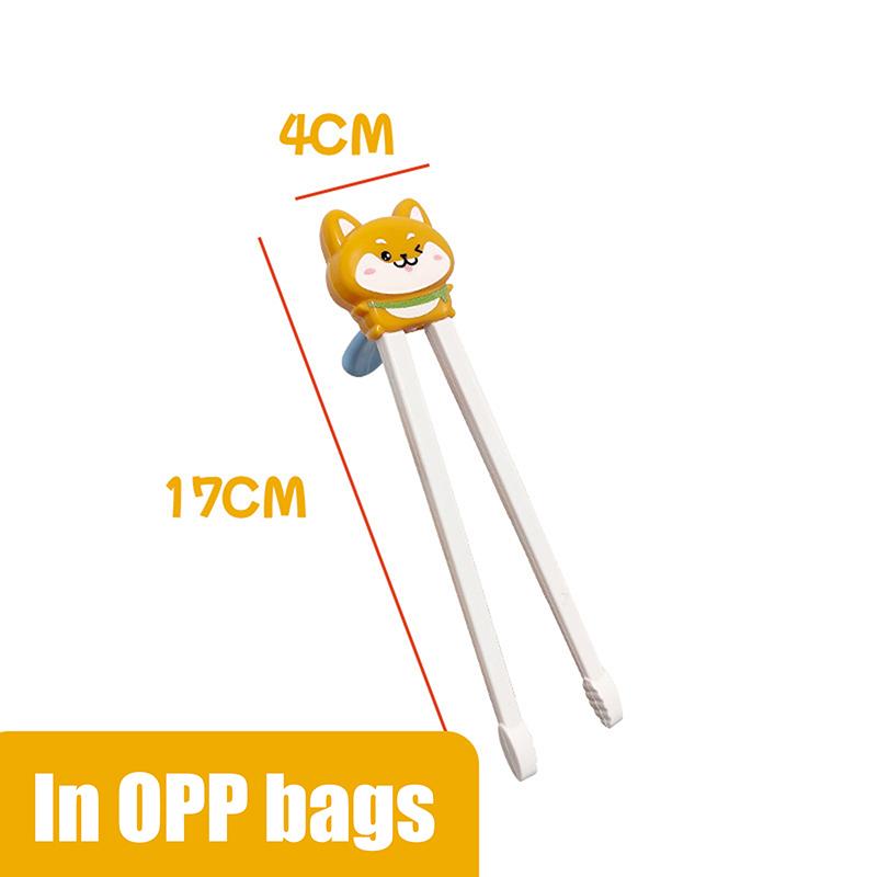 1 Pair Baby Kids Training Tableware Food Sticks Cartoon Animal Chopsticks For Children Cute Cat Elementary Learning Chopstick