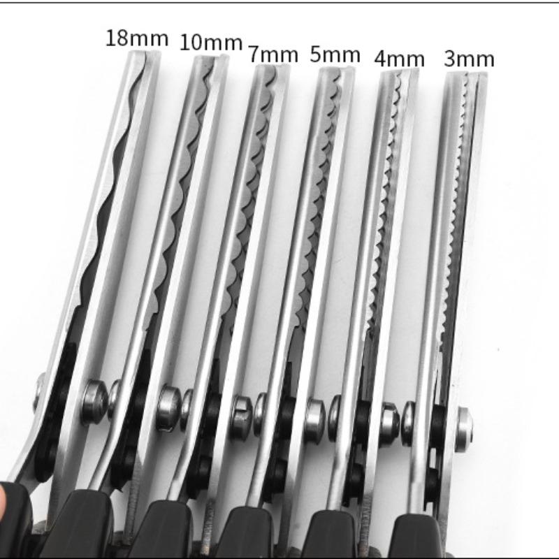 

3 5 7 мм Ножницы для шитья с фестончатым краем Ножницы для стрижки Ножницы для профессионального шитья Портновские ножницы для пошива одежды Round-3mm