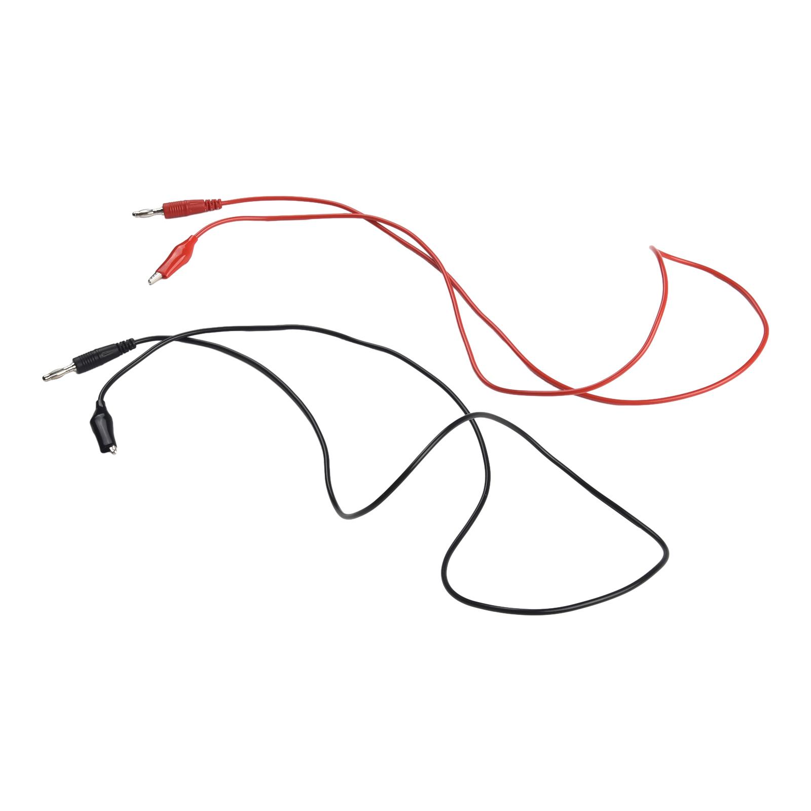 

P1038 4mm Banana To Crocodile Clamp Soft Test Multimeter Test Cable Test Pen Needle Power Tool Accessories
