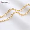 14K Gold-Plated Brass Oval Thick Chain DIY Jewelry Making Accessories, Suitable For Making Bracelets Necklaces Making Findings