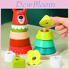 Wooden Stacking Toy For Toddlers With Bright Colors And Cognitive Development For Boys And Girls