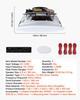 Bluetooth Ceiling Speakers, 165.1 mm, In Ceiling & In-Wall Speaker System with Amplifier, 2-Way, for Damp Humid Placement, Home Theater, Covered