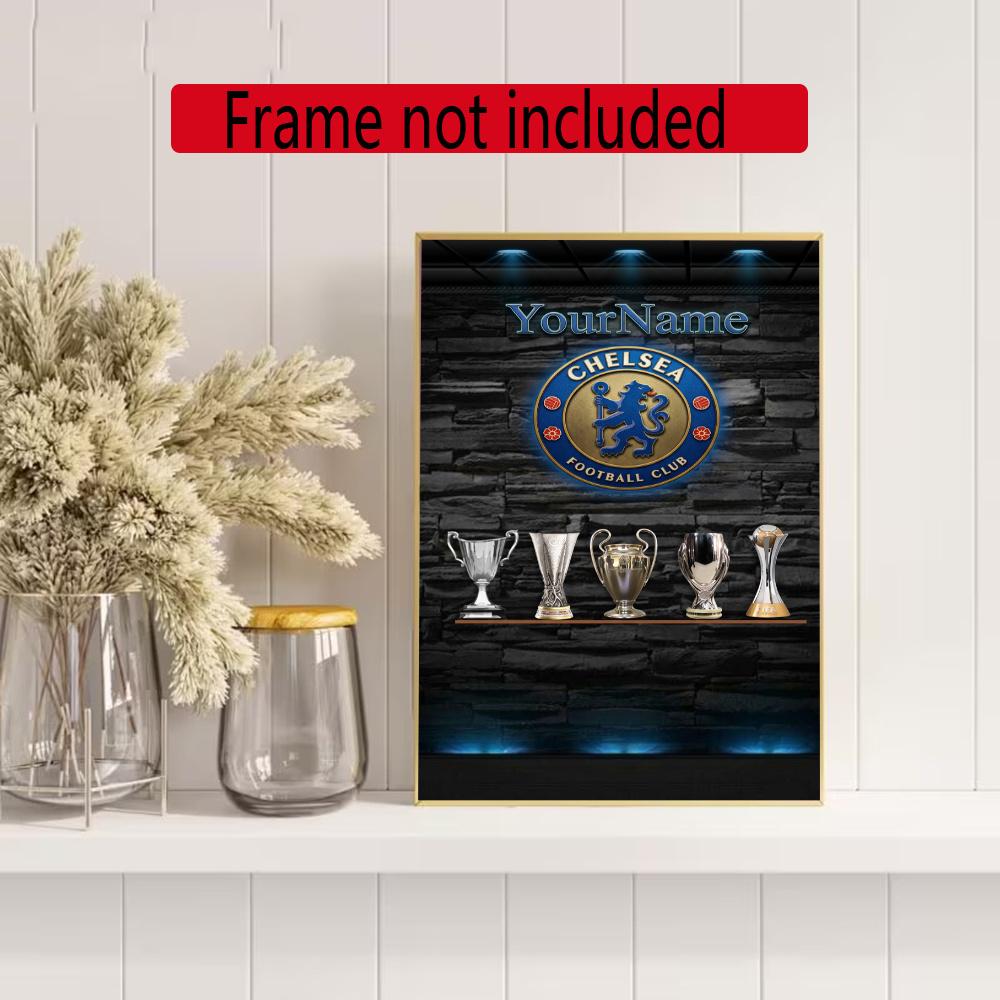 Chelsea Fc Personalized Name Diamond Paintings Mosaic Wall Round Diamond Art Painting Kits Embroidery Crystal Accessories Frameless
