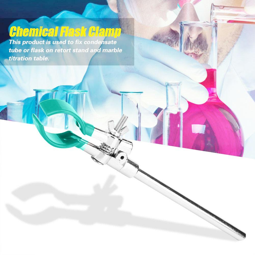 Dip Flask Clamp Electroplated Double Regulator Fixed Multifunctional Clamp (Red)