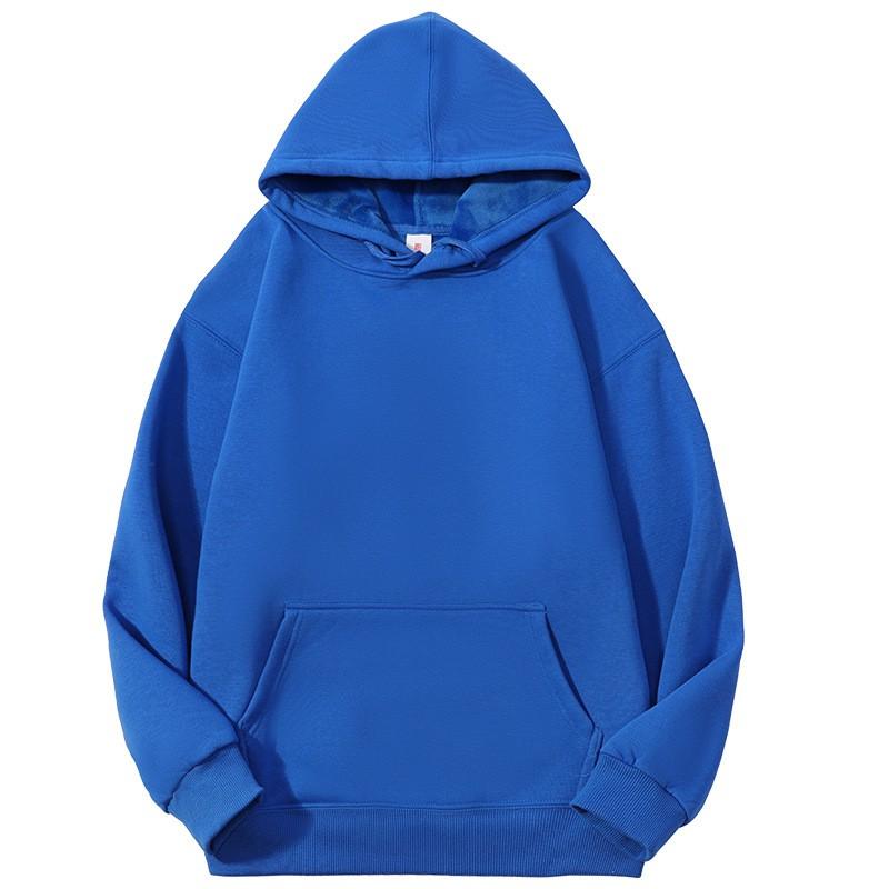Mens Oversized Hooded Sweatshirt 400g Heavyweight Fleece Lined Cotton Blend Pullover Winter Casual Wear