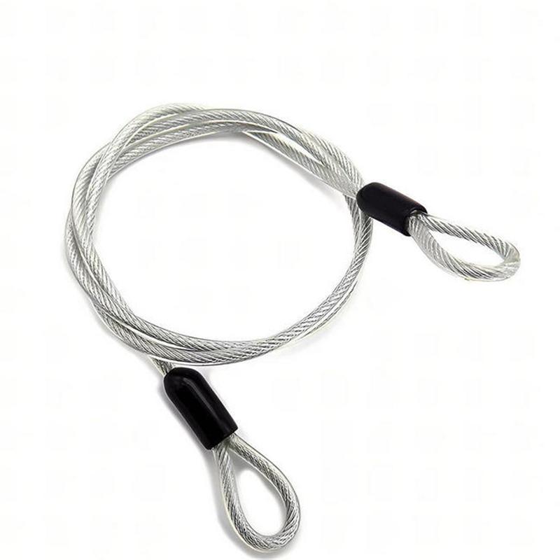 1/2PCS 100CM/3.3Ft Long Travel Security Cable Lock,Braided Steel Coated Safety Cable Luggage Lock,Safety Cable Wire Rope