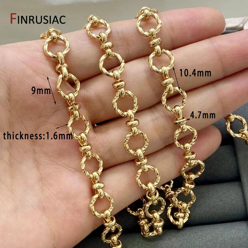 

14K Gold Plated Brass Hollow Heart Shape Chain for DIY Handmade Jewelry Materials Neckalce Bracelet Jewelry Making Accessories 0.5 meter