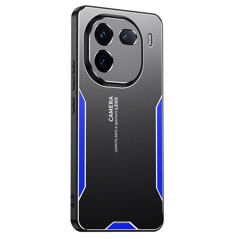 For Vivo iQOO 12 Pro 5G Metal Case Aluminum Alloy+PC+TPU Phone Cover Shockproof Defender