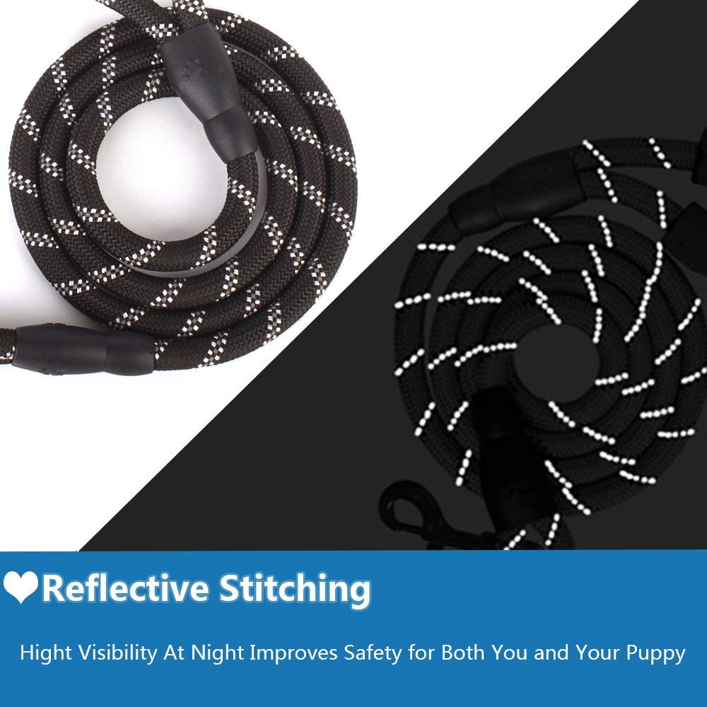 Strong Dog Leashes Reflective Durable Dog Leads Rope with Soft Padded handle Dog Walking Training Leash 0.5M 1.5M