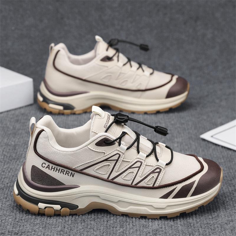 

Взрослая модная повседневная ретро толстая уличная обувь для отдыха спортивная нескользящая дышащая взрывная уличная обувь для пешего туризма 45 хаки