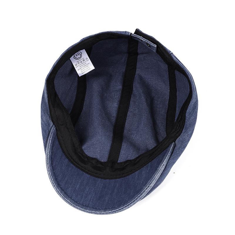 Autumn Winter Vintage Men Beret Newsboy Hats Classic Denim Caps Cotton Beret Hat Golf Driving Sun Flat Men Berets Cap