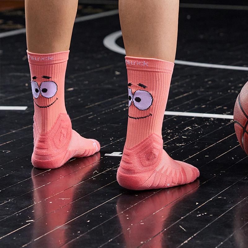 361 Degrees Men Basketball Socks High-top Breathable Professional Sweat Absorbing Training Anti- Slip Long Tube Male Hose 512433