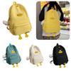 Cute Duck Design Nylon Girls Backpack Waterproof And Spacious High-quality School Bag