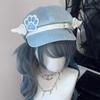 Make ized Women Harajuku Gothic Lolita Beret hat Cap Y2K Girl Angel Wing Dog Dog paw handmake Sun hats