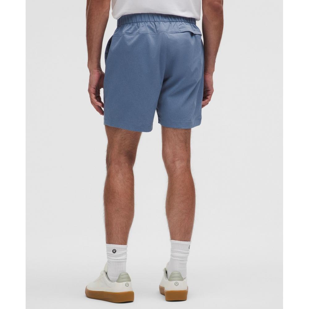 LululemOn Abc Wovenair Pull On Short 7  Washed Denim