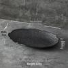 Nordic Irregular Stone Grain Ceramic Fish Plate