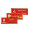 WEZHO Luminous PVC Electrical Hazard Warning Signs CN plug (adapter included)