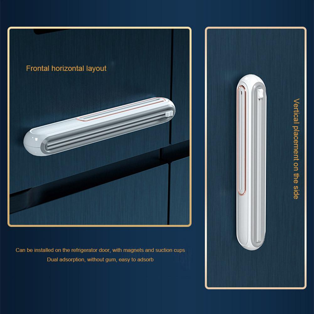 15.16 X 2.76 X 2.17 In Magnetic Refillable Plastic Wrap Dispenser Film Wrap Dispenser Kitchen Tool for Kitchen Organization