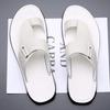 Sandali in Pelle alla Moda Semplici da Uomo Taglia Grande Scarpe da Spiaggia Giovanili Pantofole Suola in Gomma Calzature Casual Comode