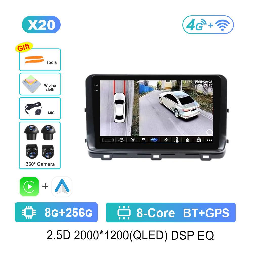 Car Radio Multimedia Player Android 14 Intelligent System for Kia Ceed 3 CD 2018 - 2022 2.5D Screen GPS Navigation WiFi BT