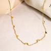 Elegant Titanium Steel Four-Leaf Clover Clavicle Necklace: Versatile, Skin-Tone Enhancing, Minimalist Jewelry for Women.