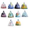 Shopping Bag Reusable Foldable Polyester Tote with Reinforced Stitching Compact Storage Bag for Fruits Vegetables