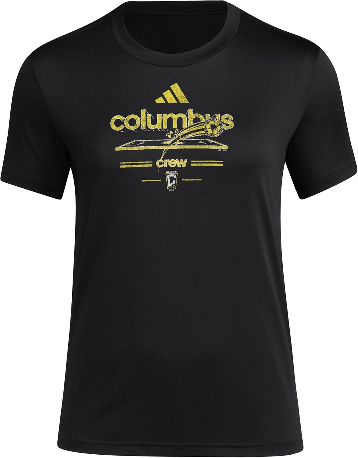 

adidas Women s Columbus Crew Vintage World Pre-Game Short Sleeve T-Shirt XXXXXL чорний