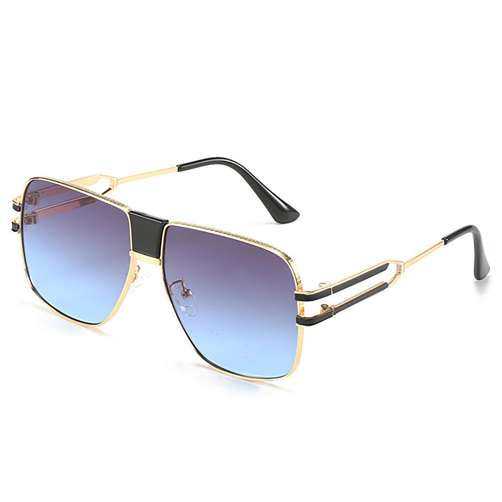 Fashionable High-End Oval Shaped Sunglasses For Women With Unique Golden Frame Delicate Frame Design Paired Women Sunglasses