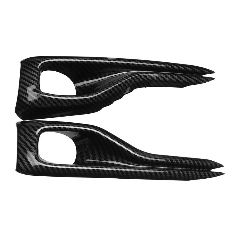 Carbon Fiber Look Car Front Fog Light Cover Fog Lamp Cover Shell Bezel For Ford For Focus MK4 ST ST Line & ST Line X -