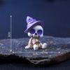 Halloween Miniature Figurine Bone Skull Coffin House Chair Halloween Mini Resin Cartoon Scary Ghost Statue Party Ornaments