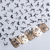 Forniture per Manicure Fai-da-te Decorazione Fiocco Nastro Adesivi per Unghie Mini Kawaii Pizzo Cravattino Design Adesivi Autoadesivi per Unghie Arte