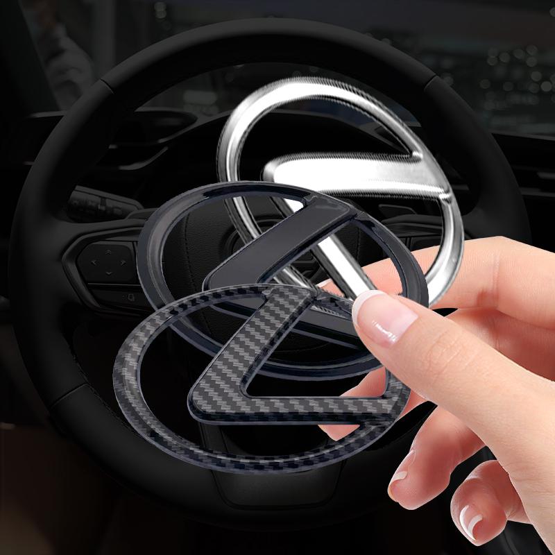Adesivo Emblema Centrale Volante Auto in ABS Accessori Per Lexus NX IS 250 RX GS UX RX300 RX350 CT200H GX460 ES LX Fsport GX