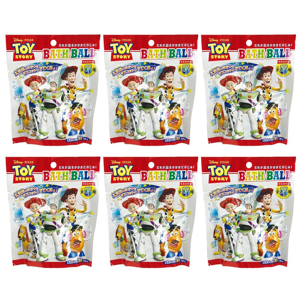 Toy Story Bath Set of Bath Bath Mascots Balls, 6, Bombs, Additives,