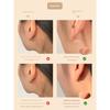 Evening S999 Sterling Silver Flash Diamond Ear Piercing Ear Stick Ear Studs Anti-Blocking Small Exquisite Wash Sleep No Need to Pick Earrings Earrings