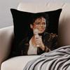 Pop American Singer MMichael Jackson Cushion Cover Pillowcase Antidustmite Invisible Zipper Short Plush Sofa Cushion