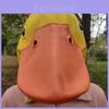 Schattige gele eendenkop en leeuwenmasker latex kostuumaccessoire voor kinderfeestjes en festiviteiten.