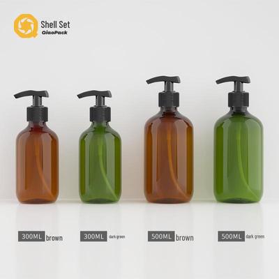 Flacone di plastica a spalla tonda da 300 ml per confezionamento di lozione, shampoo o gel igienizzante per le mani