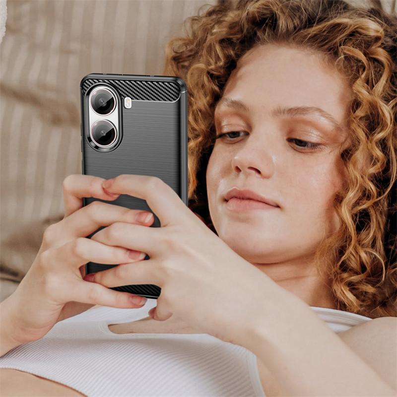 Für Xiaomi POCO X7 Pro Hülle Xiaomi POCO X7 Pro Hülle Bumper Stoßfest Silikon Gebürstetes TPU Handy-Rückseite Xiaomi POCO X7 Pro