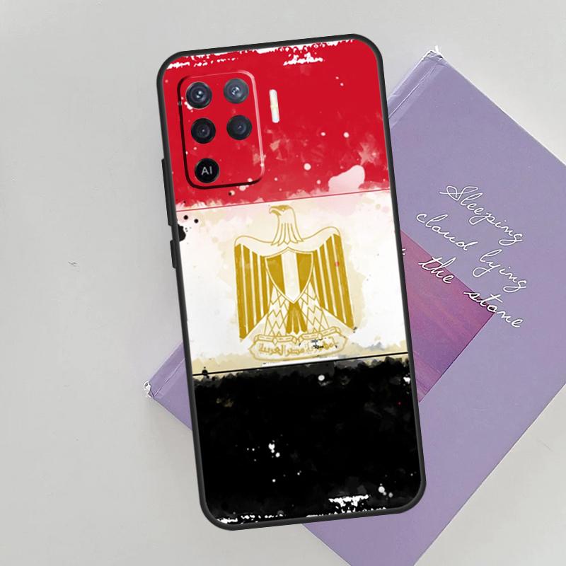 Egypt Flag Case For Oppo A15 A16 A17 A52 A72 A76 A96 A74 A94 A53 A54S A57S A58 A78 A98 A77 Phone Cover