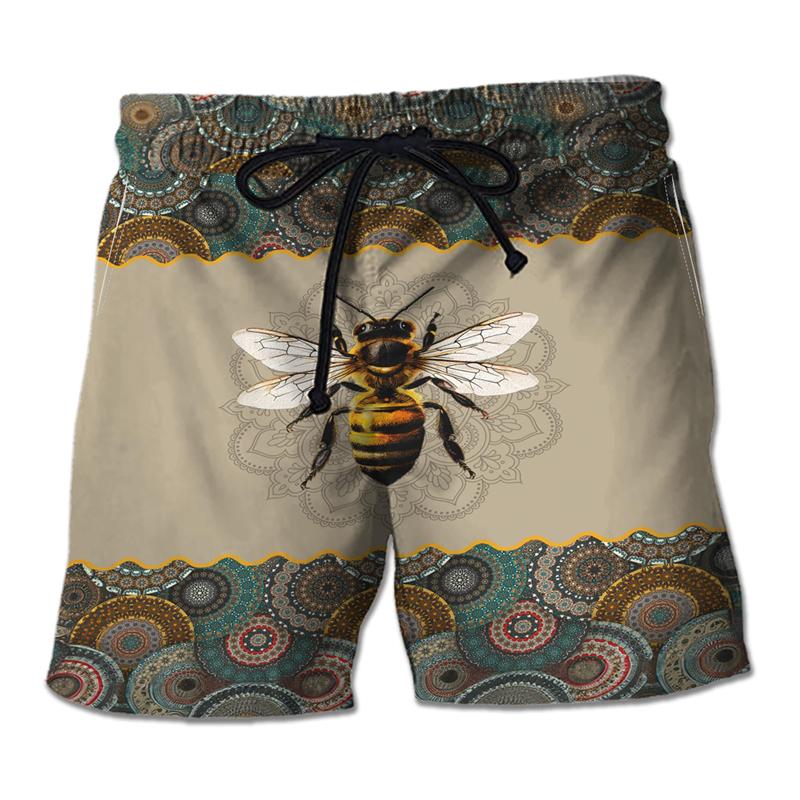 

Fashion Funny Honeybee Graphic Printed Kids Beach Shorts 3D Printing For Kids Casual Shorts Boy s and Girl s Shorts 100