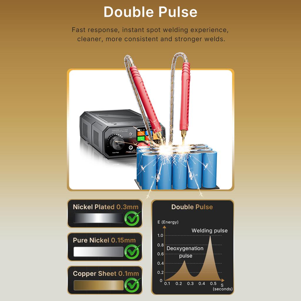 Professional Point Welder Featuring Double Pulses High Power Output Foot Control Operation Suitable for Mobile Phone Repair