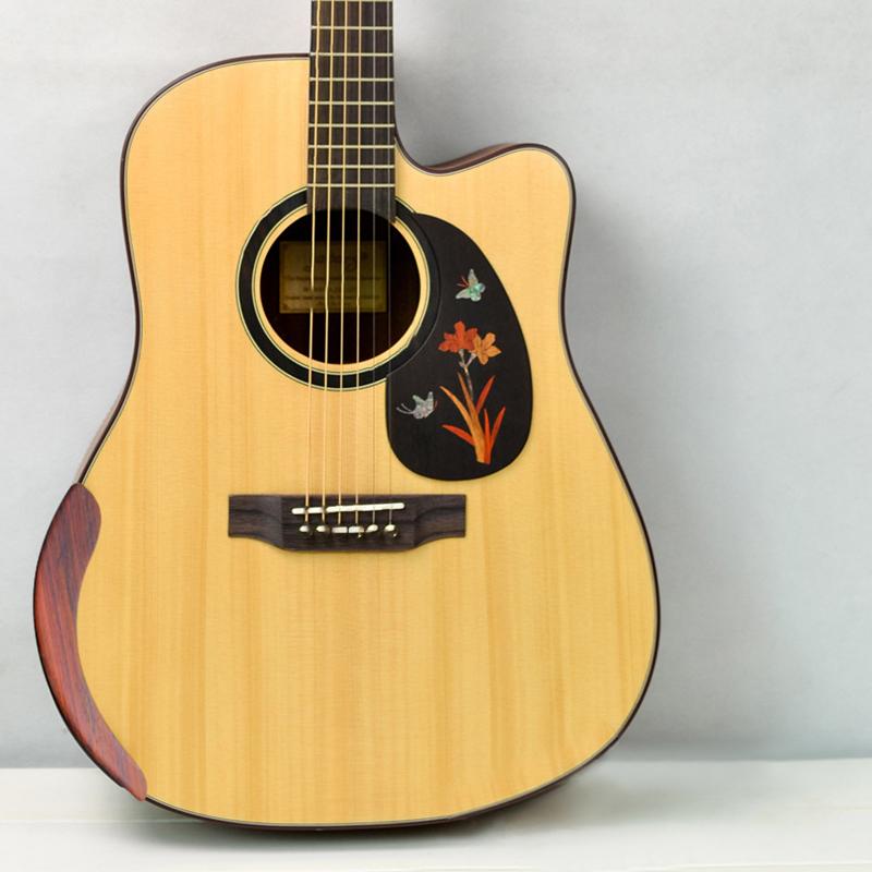 Redwood/Rosewood/Ebony Figured Solid Guitar Arm Rest Guitar Parts & Accessories