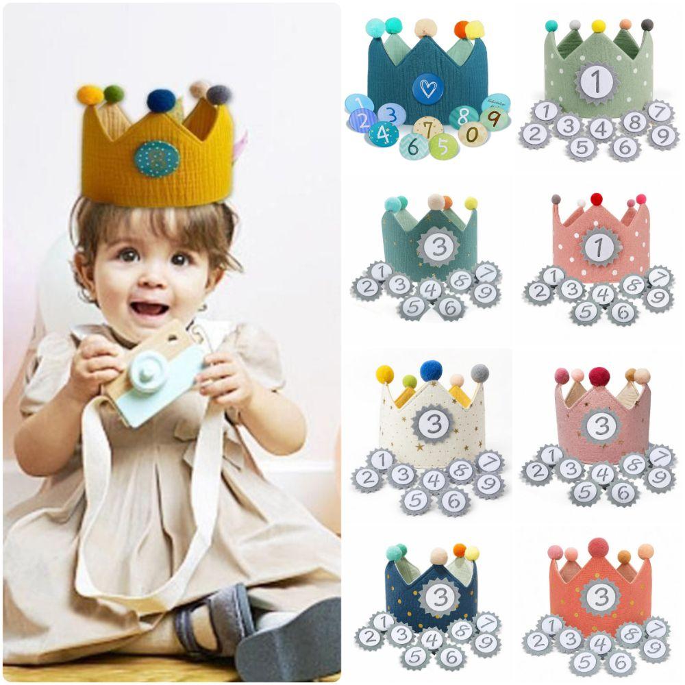 Multicolor Birthday Crown Hat 1-9 Birthday Celebration Hat Event Party Crown  Birthday Party