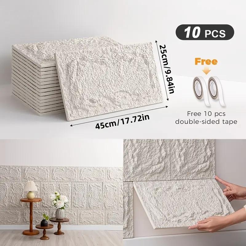 

Полиуретановая каменная стеновая панель, 10 мм, реалистичный кирпичный узор, защита от плесени и влаги, водонепроницаемая и моющаяся, подходит для/наружного применения