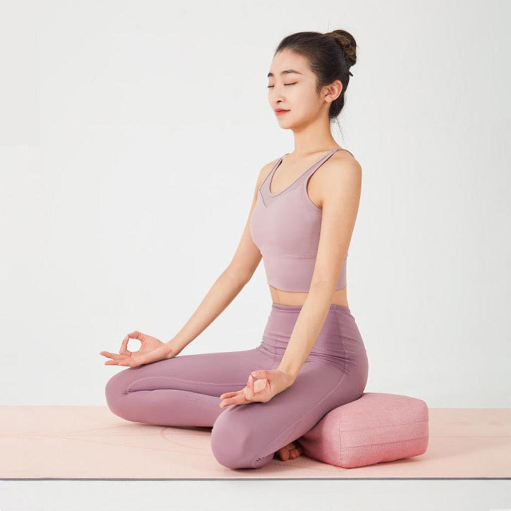 Yoga Bolster Pillow Multifunctional Practical Portable Long Yoga Pillow Women Easy to Clean Yin Yoga Comfort Cushion with Handle