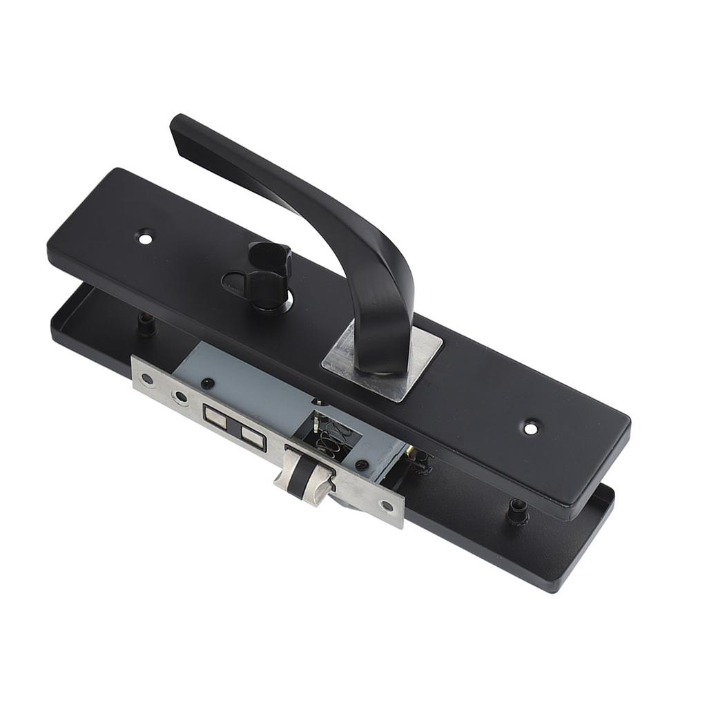 Set de încuietori pentru dormitor, interior pentru casă, baie, silențios, aliaj de aluminiu cu mâner din lemn masiv