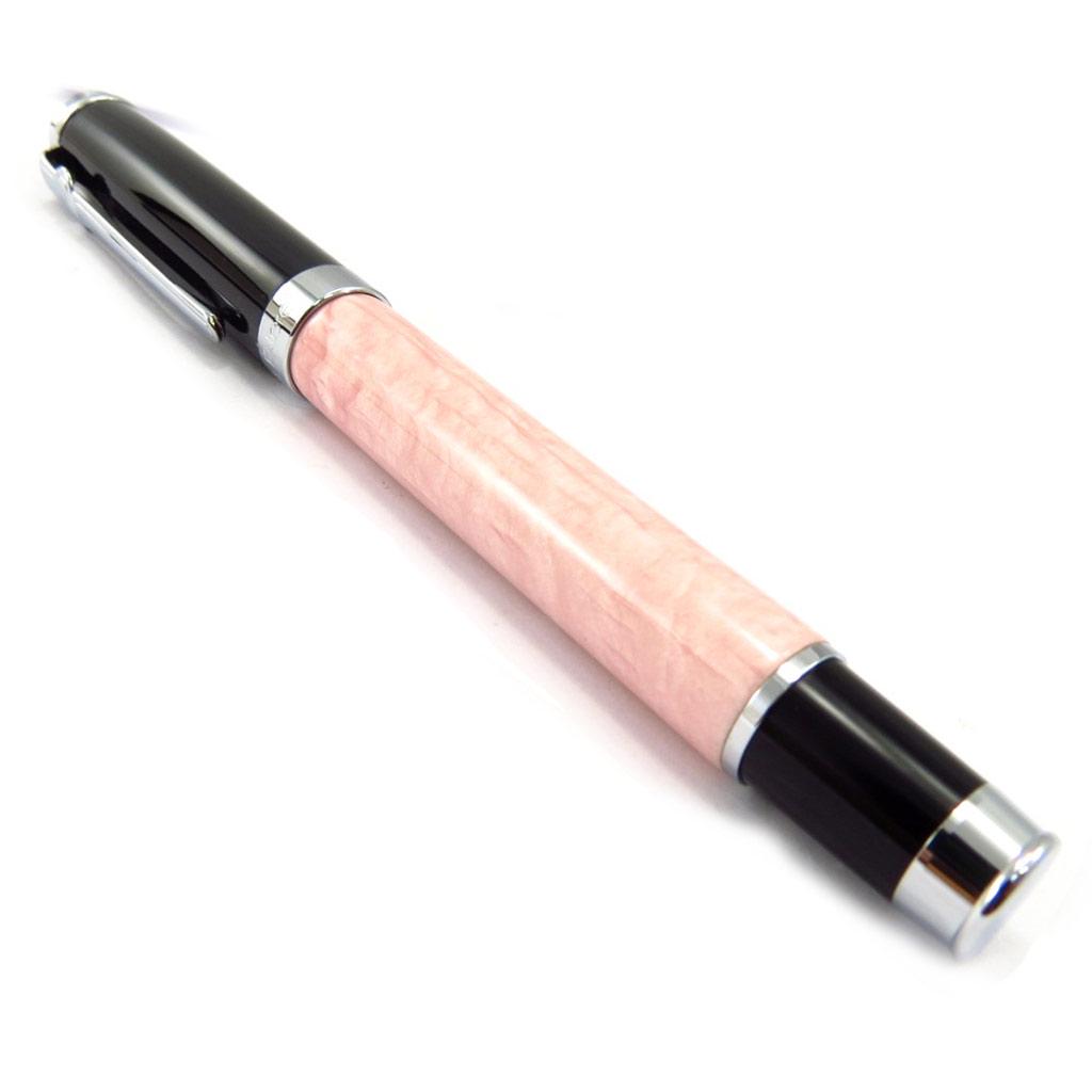 Jacques ESTEREL [K5686] - 'Jacques Esterel' Black Pearly Pink Rollerball Set