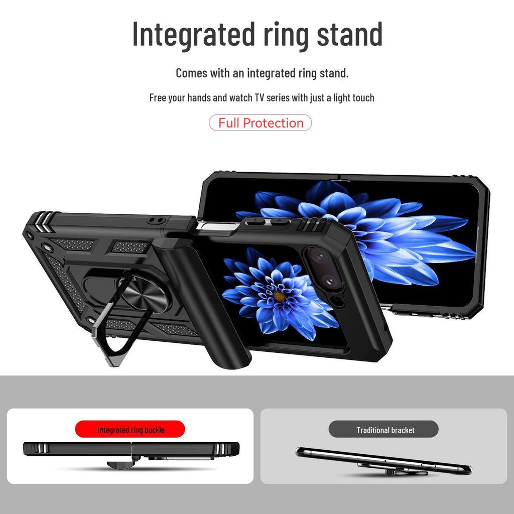 Samsung Z FLIP6 Stoßfeste Soldatenhülle: Stoßfeste & Rundum-Schutzhülle für FLIP5