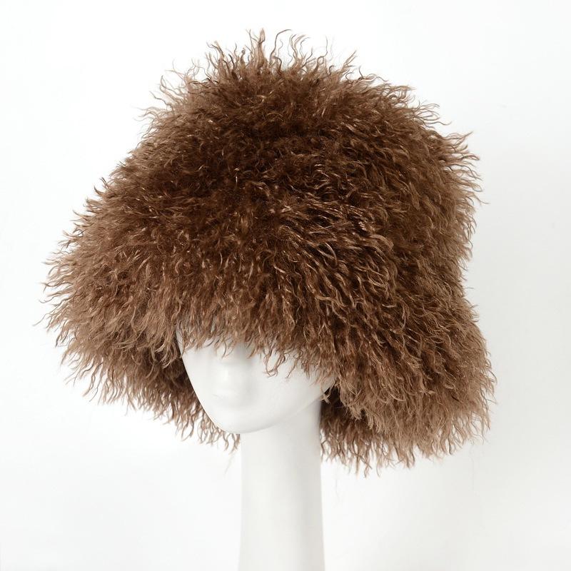 Stylish Faux Fox Fur Hat - Premium Women's Autumn/winter Fluffy Bucket Hat - High-end Plush Hat
